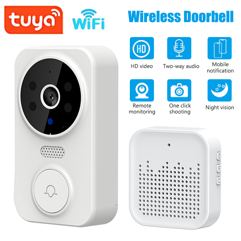 Home Security Monitoring System - واي فاي الذكية جرس باب يتضمن