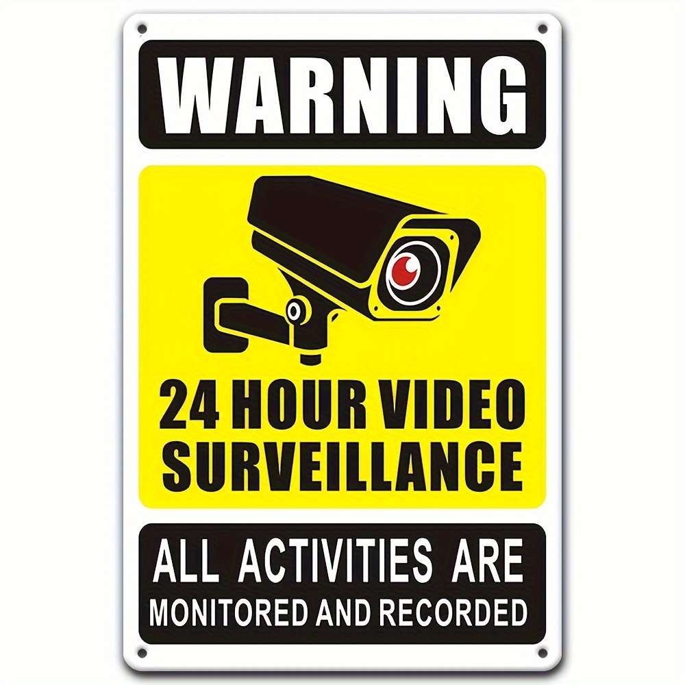 Home Security La - علامة تحذير للمراقبة بالفيديو لمدة 24/7