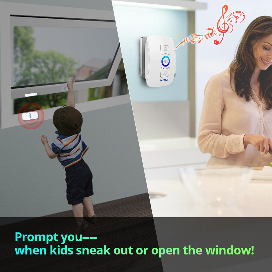 Home Security Ring - KERUI جرس الباب اللاسلكي أمن الوطن