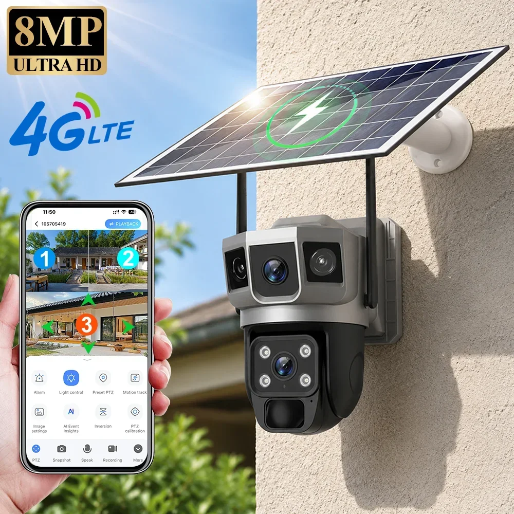 Home Security La - كاميرا V380 بدقة 4K مع 3