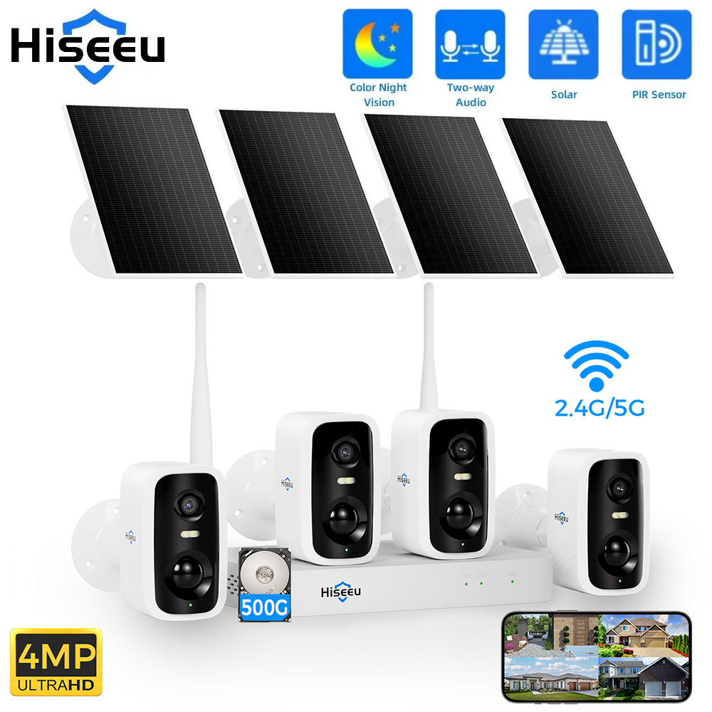 Home Security Monitoring System - Hiseeu 10CH NVR 4MP واي فاي