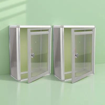 Home Security Box - صندوق بريد شفاف معدني مثبت على