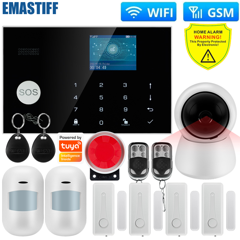Home Zone Security App - نظام إنذار لاسلكي 2.4G WIFI GSM