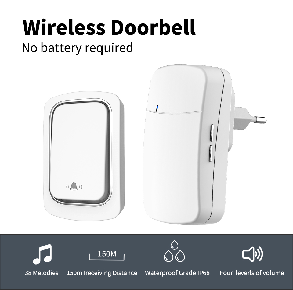 Home Security Ring - جرس الباب اللاسلكي ترحيب الرنين لنظام