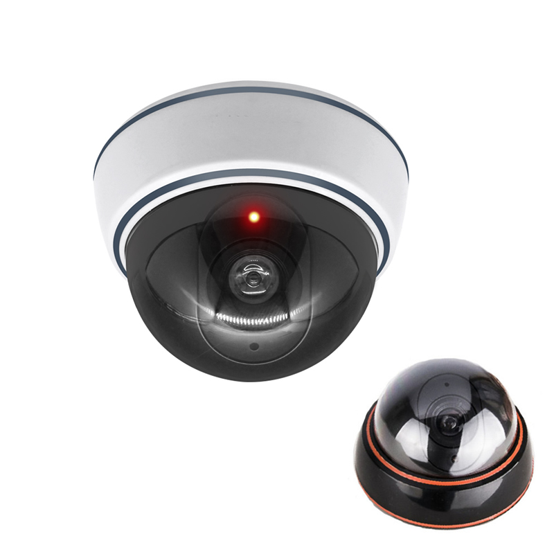 Home Security La - الإبداعية أسود/أبيض وهمية كاميرا بشكل قبة