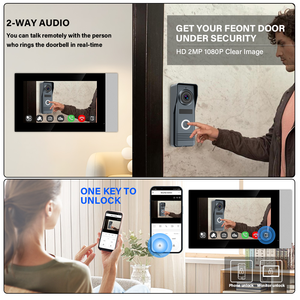 نظام أمان منزلي ذكي مع جرس باب - مراجعة Home Security Video Systems وسعره