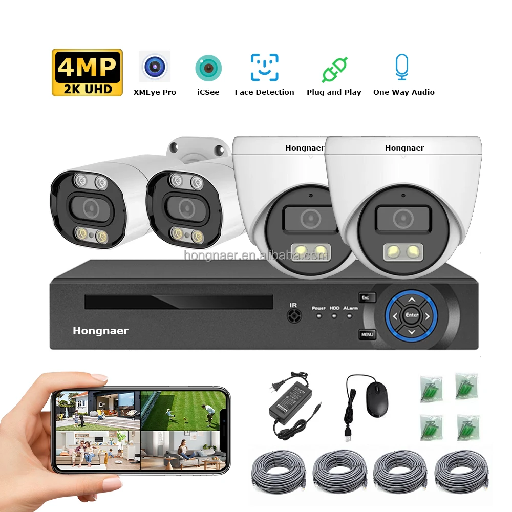2026 هونغناير 4 ميجابكسل 4 قنو - مراجعة Home Security Video Systems وسعره