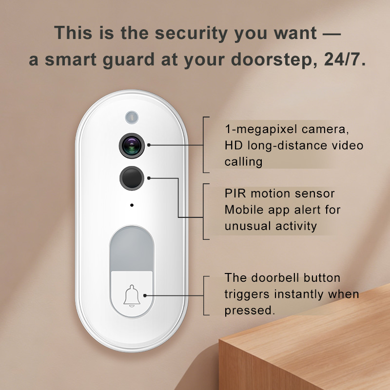 جرس باب ذكي لاسلكي من تويا مع  - مراجعة Home Security Monitoring System وسعره