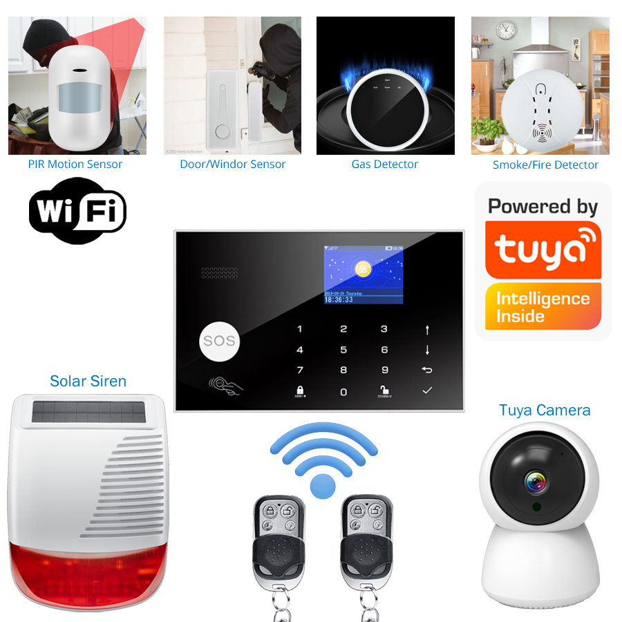 نظام إنذار منزلي لاسلكي مع واي - مراجعة Home Zone Security App وسعره