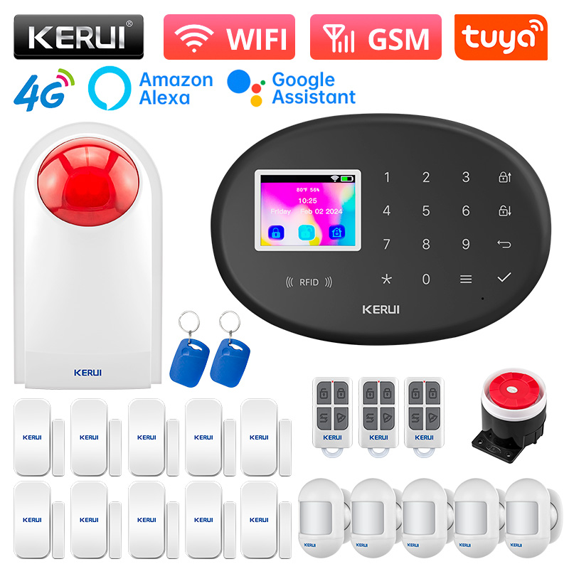KERUI إنذار نظام الأمن W204 4G - مراجعة Home Zone Security App وسعره