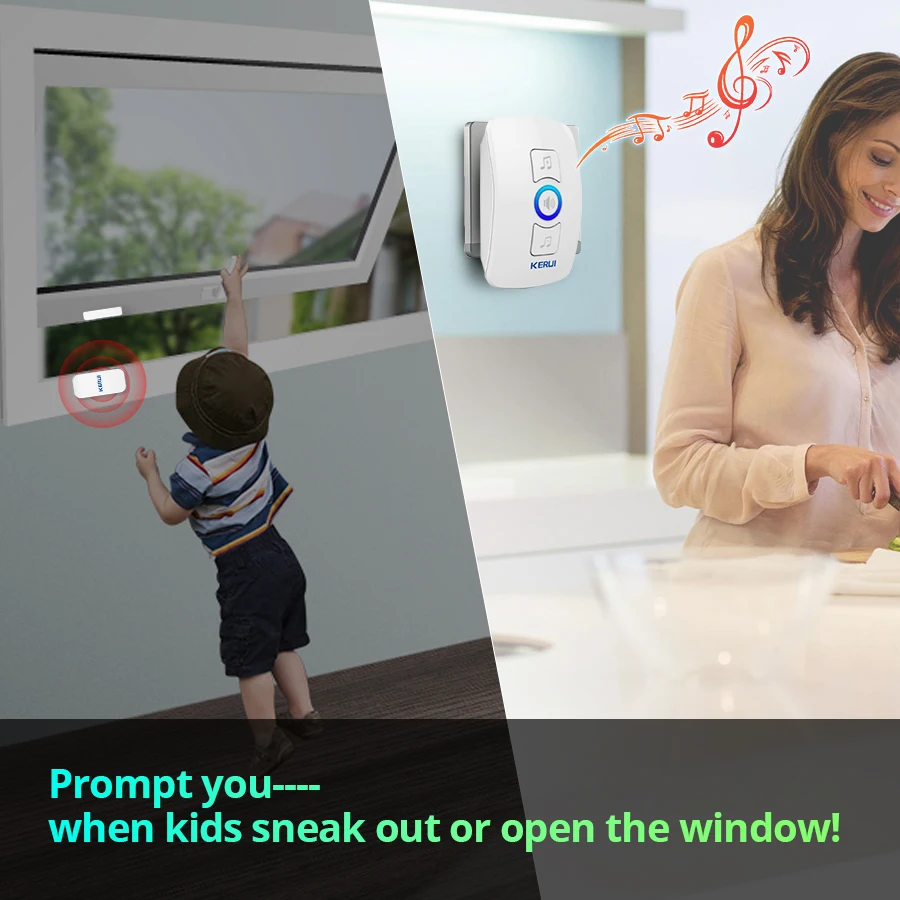 KERUI جرس الباب اللاسلكي أمن ا - مراجعة Home Security Ring وسعره