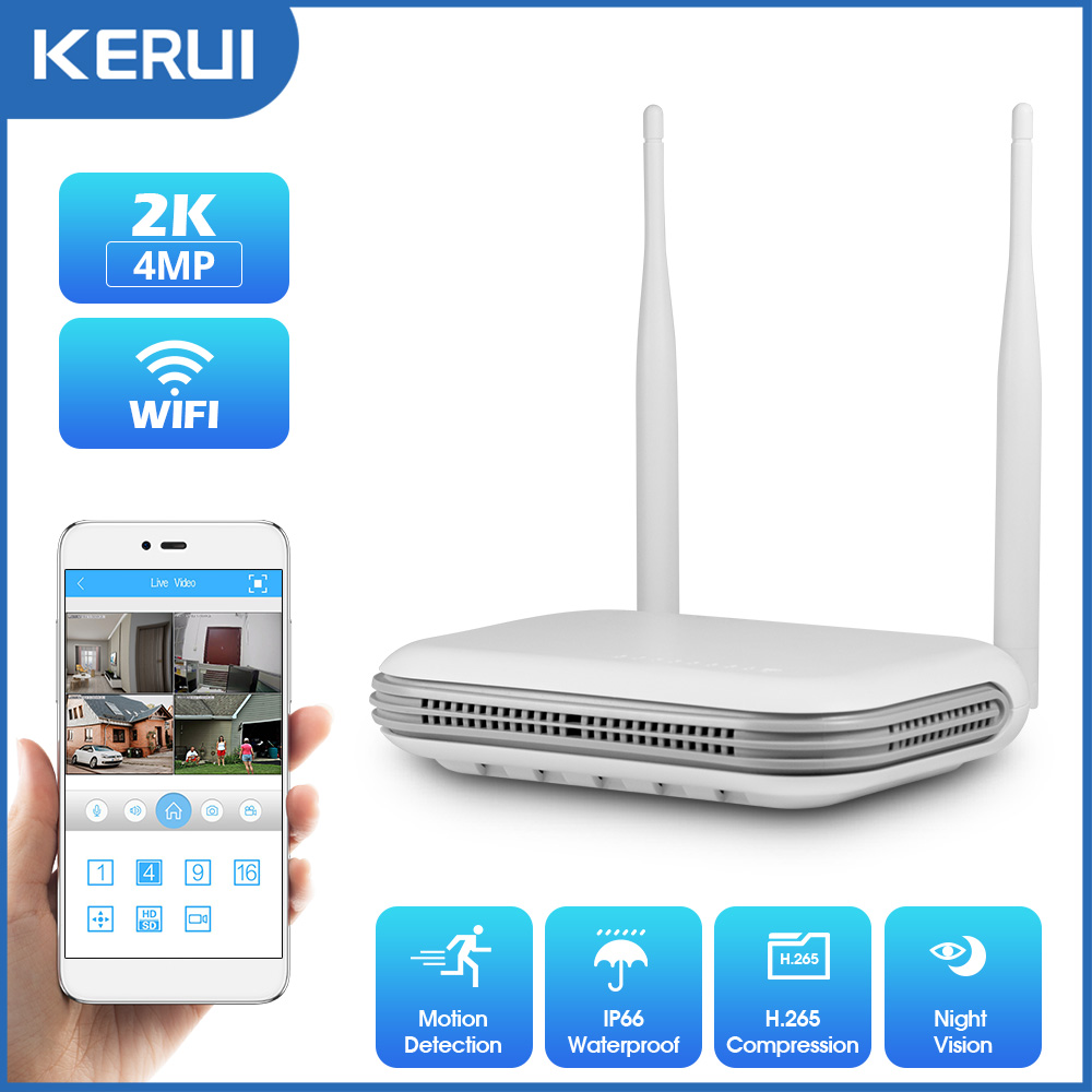 KERUI 2K 3K 4MP 8CH NVR WIFI O - مراجعة Home Security Wifi Camera وسعره