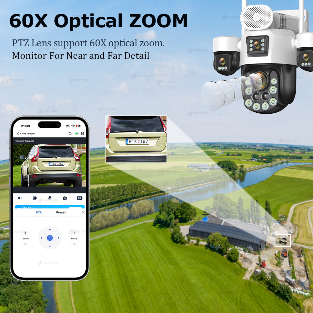 AOV أربعة عدسة كاميرا مراقبة خ - مراجعة Home Security La وسعره