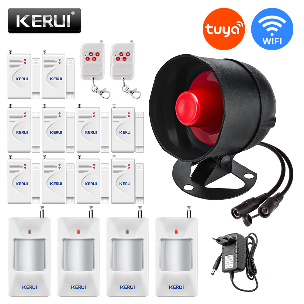 KERUI Tuya الذكية واي فاي اللا - مراجعة Home Zone Security App وسعره