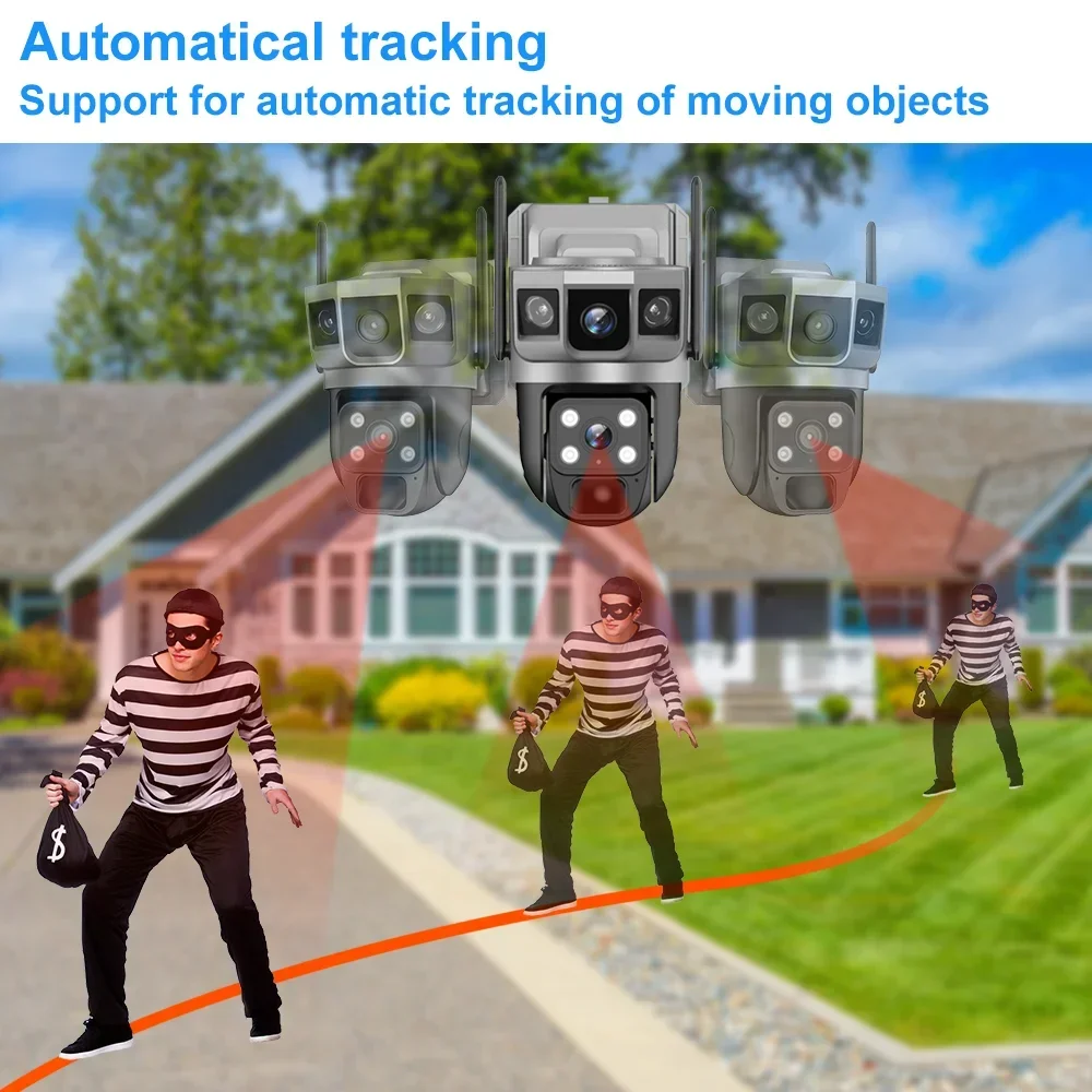 كاميرا V380 بدقة 4K مع 3 شاشات - مراجعة Home Security La وسعره