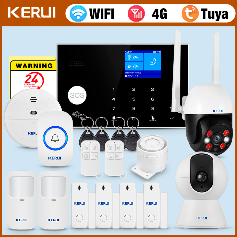 إنذار KERUI 4G مع زر حلقة جرس  - مراجعة Home Security Ring وسعره