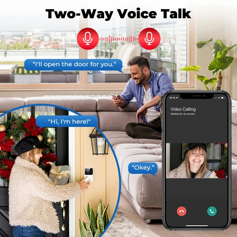 جرس باب ذكي لاسلكي مع كاميرا ف - مراجعة Home Security Video Systems وسعره
