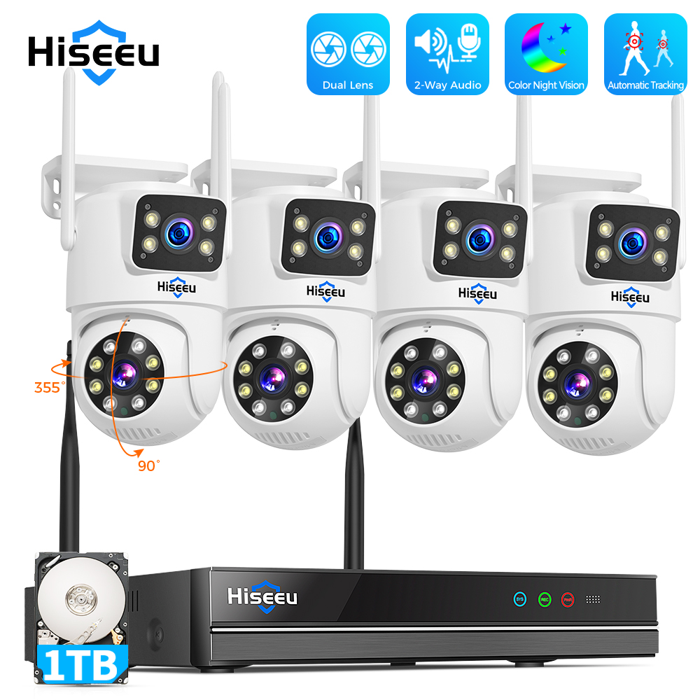 نظام كاميرات أمان Hiseeu بدقة  - مراجعة Home Security Monitoring System وسعره