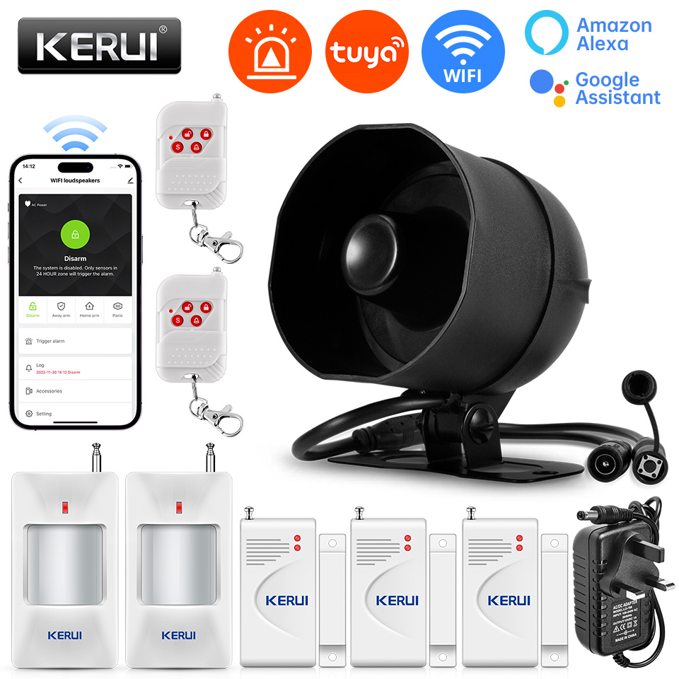 نظام إنذار صوتي بصوت عال من KE - مراجعة Home Zone Security App وسعره